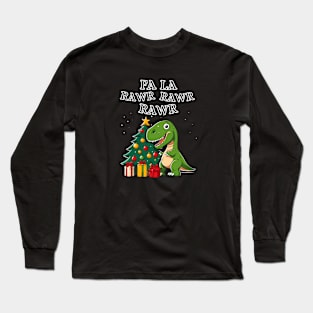 Dinosaur Christmas T-Rex Long Sleeve T-Shirt